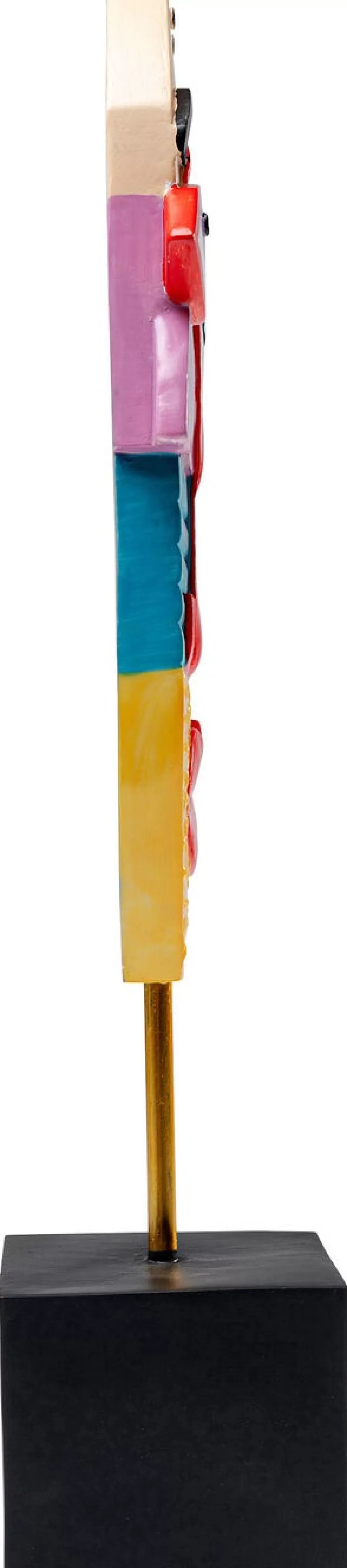 Décor mural moderne : Visage stylisé aux couleurs vibrantes par KARE Design - 52 cm