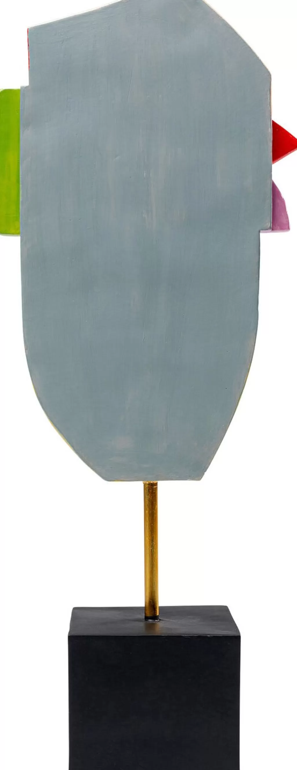 Décor mural moderne : Visage stylisé aux couleurs vibrantes par KARE Design - 52 cm