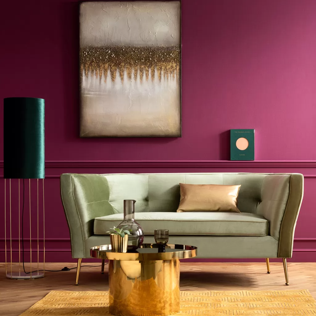 Tableau Décoratif Moderne 'Champs Abstraits' par KARE Design - Peinture Acrylique sur Toile pour Salon, Dimensions 90x120 cm
