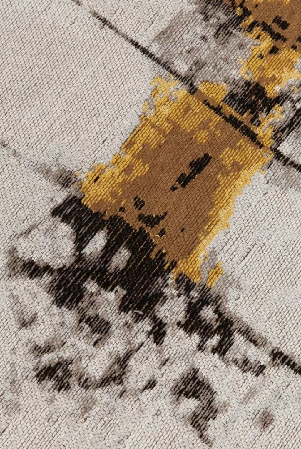Tapis d'intérieur design KARE - Motif graphique moderne gris anthracite - 170 x 240 cm (Décoration contemporaine pour salle de séjour)