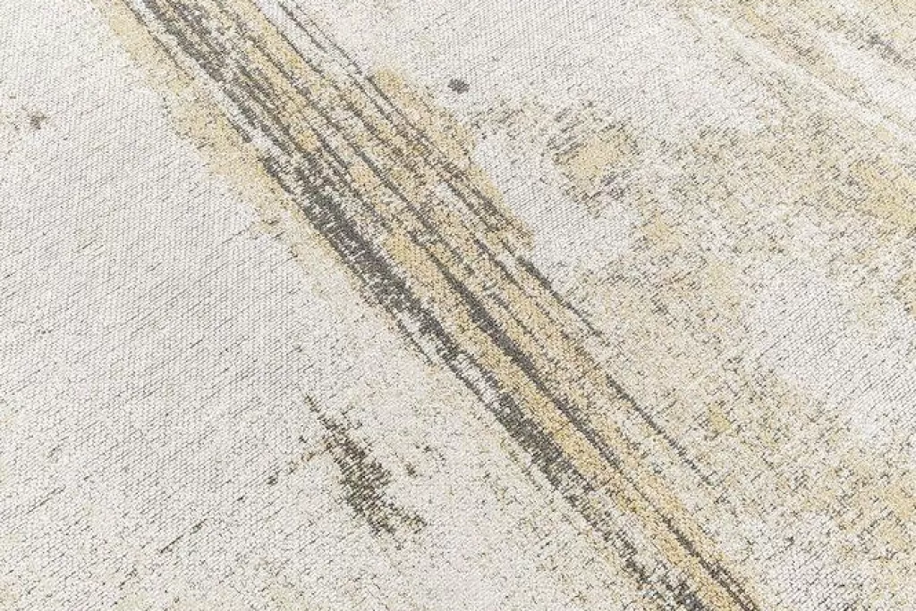 Tapis Moderne KARE Design - Motif Abstrait Décoratif en Tonalités Béige, Dimensions 170x240 cm - Matot Collection Exclusive