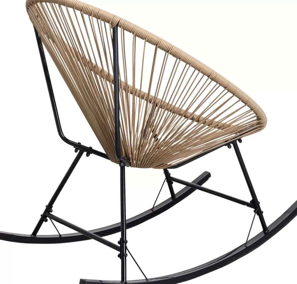 Fauteuil berçant Acapulco en rotin naturel - Design intemporel KARE Collection