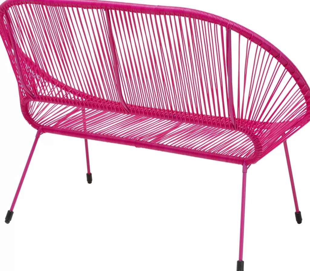 Canapé design Acapulco monochrome rose poudré - KARE Design - Pièce maîtresse moderne pour salon contemporain