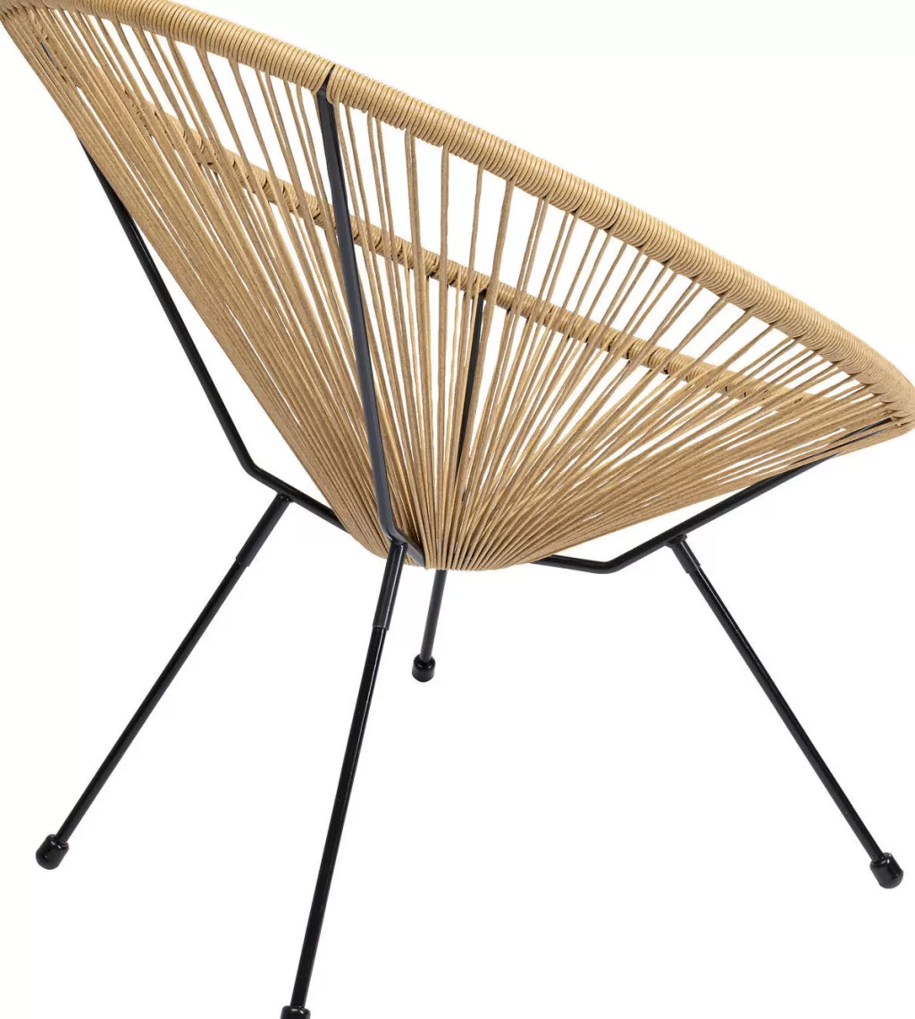 Fauteuil design Acapulco en osier naturel - Confort bohème chic par KARE Déco