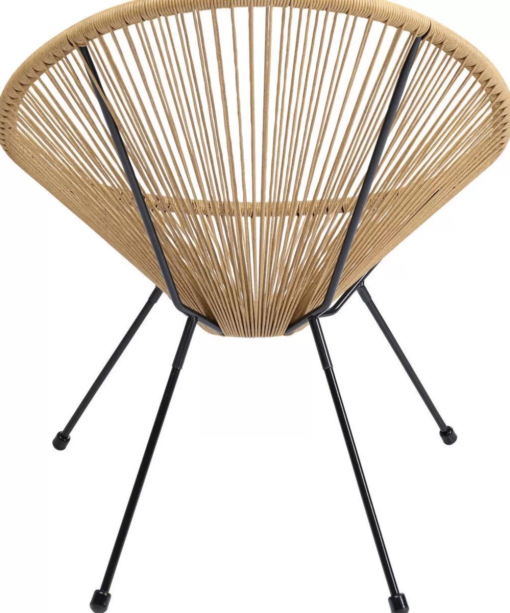 Fauteuil design Acapulco en osier naturel - Confort bohème chic par KARE Déco
