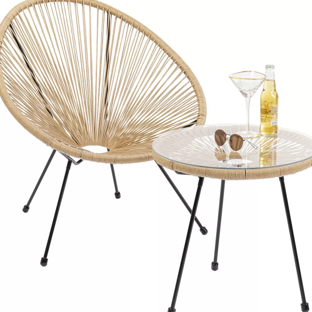 Table d'appoint Acapulco Nature - Design organique et chaleureux par KARE pour intérieurs contemporains