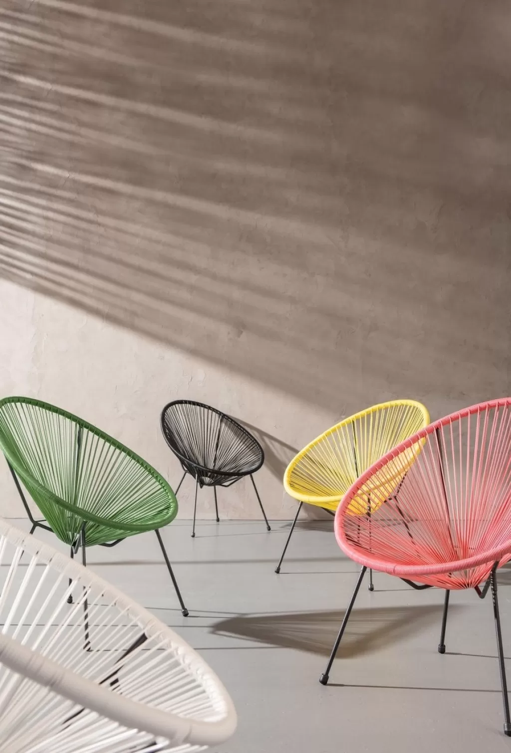 Fauteuil Acapulco Confortable par KARE Design – Vert Forêt Tissu Résistant (Relaxation Intérieure/Extérieure)