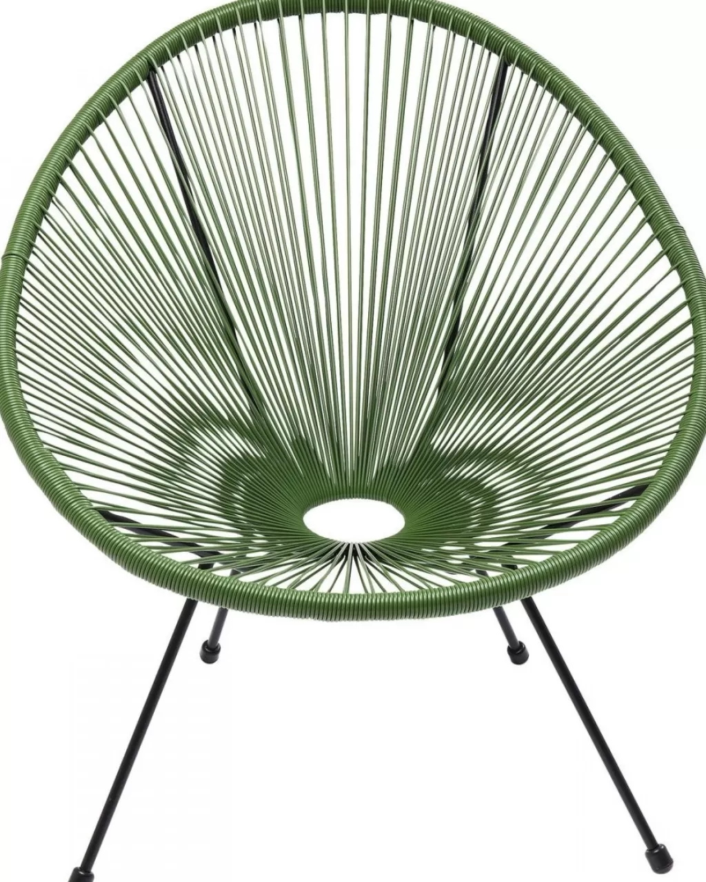 Fauteuil Acapulco Confortable par KARE Design – Vert Forêt Tissu Résistant (Relaxation Intérieure/Extérieure)