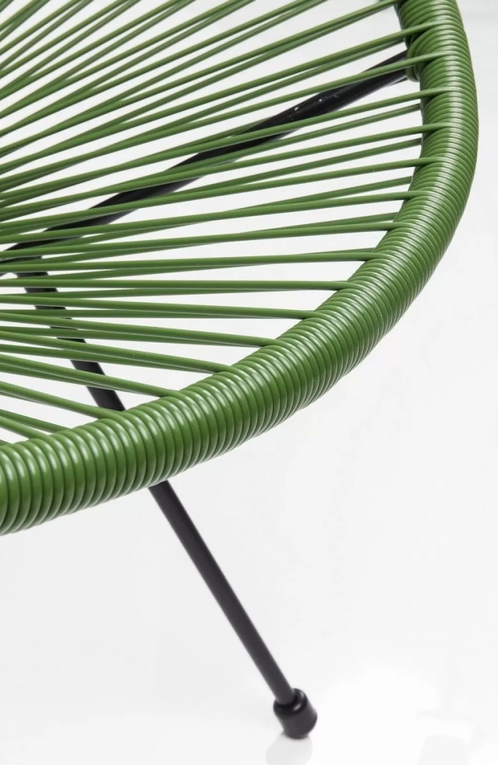 Fauteuil Acapulco Confortable par KARE Design – Vert Forêt Tissu Résistant (Relaxation Intérieure/Extérieure)