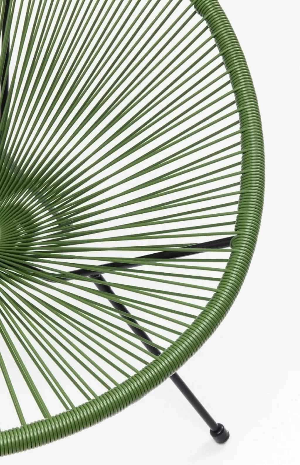 Fauteuil Acapulco Confortable par KARE Design – Vert Forêt Tissu Résistant (Relaxation Intérieure/Extérieure)