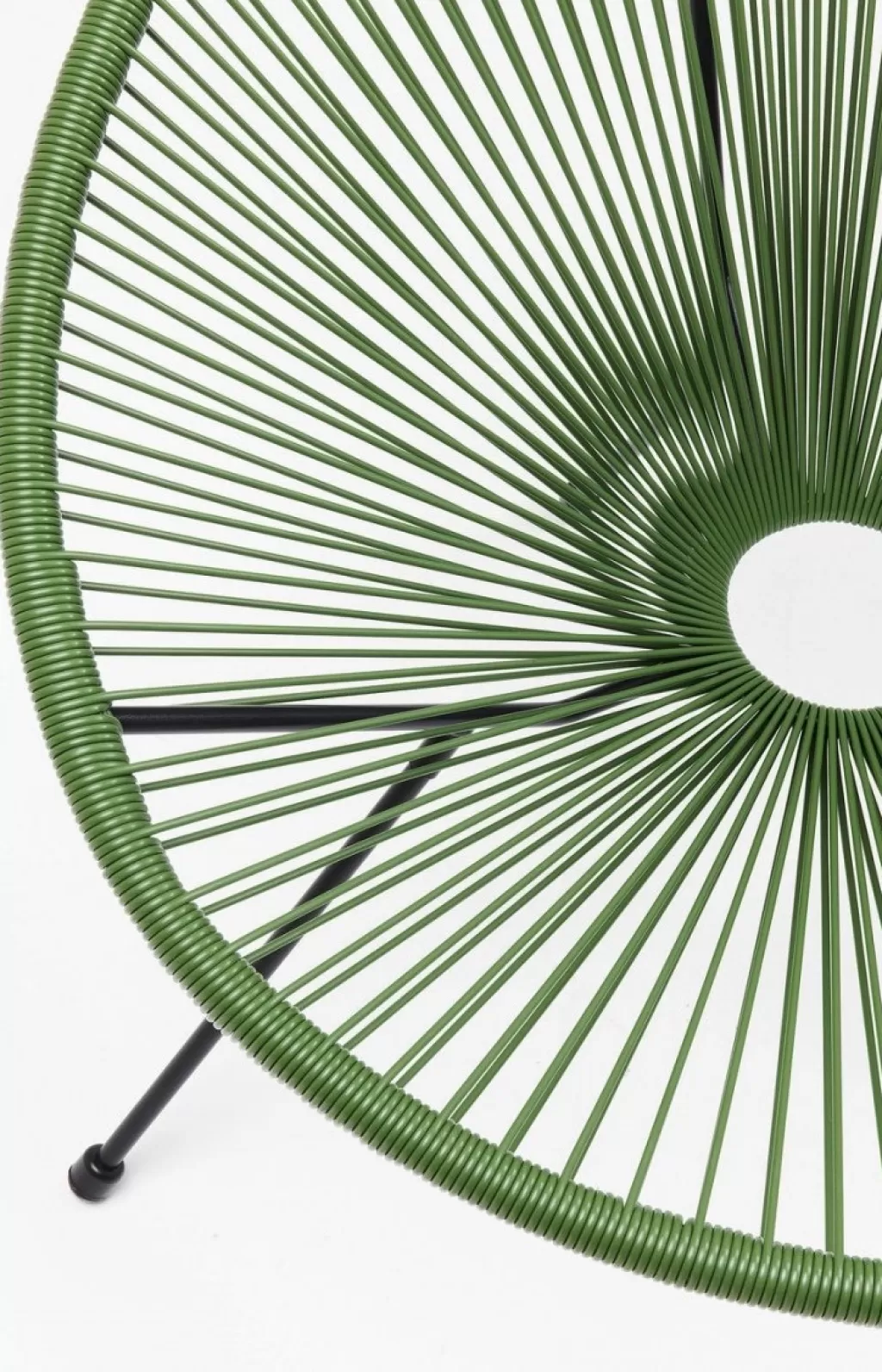 Fauteuil Acapulco Confortable par KARE Design – Vert Forêt Tissu Résistant (Relaxation Intérieure/Extérieure)