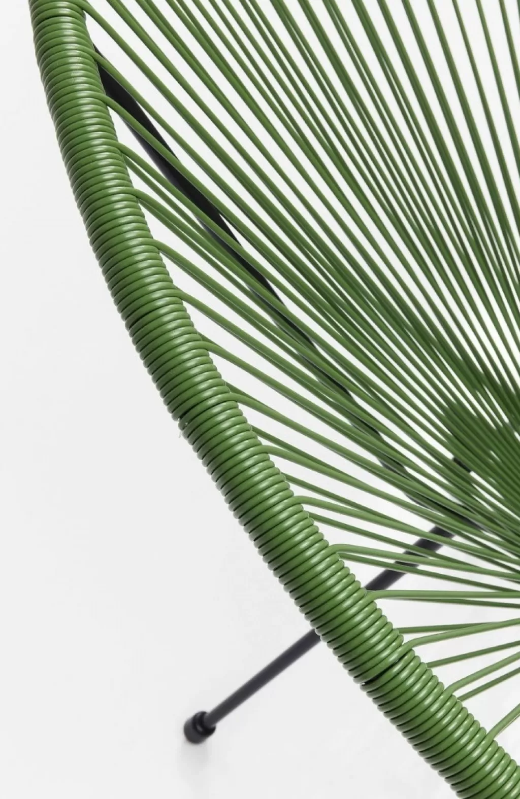Fauteuil Acapulco Confortable par KARE Design – Vert Forêt Tissu Résistant (Relaxation Intérieure/Extérieure)