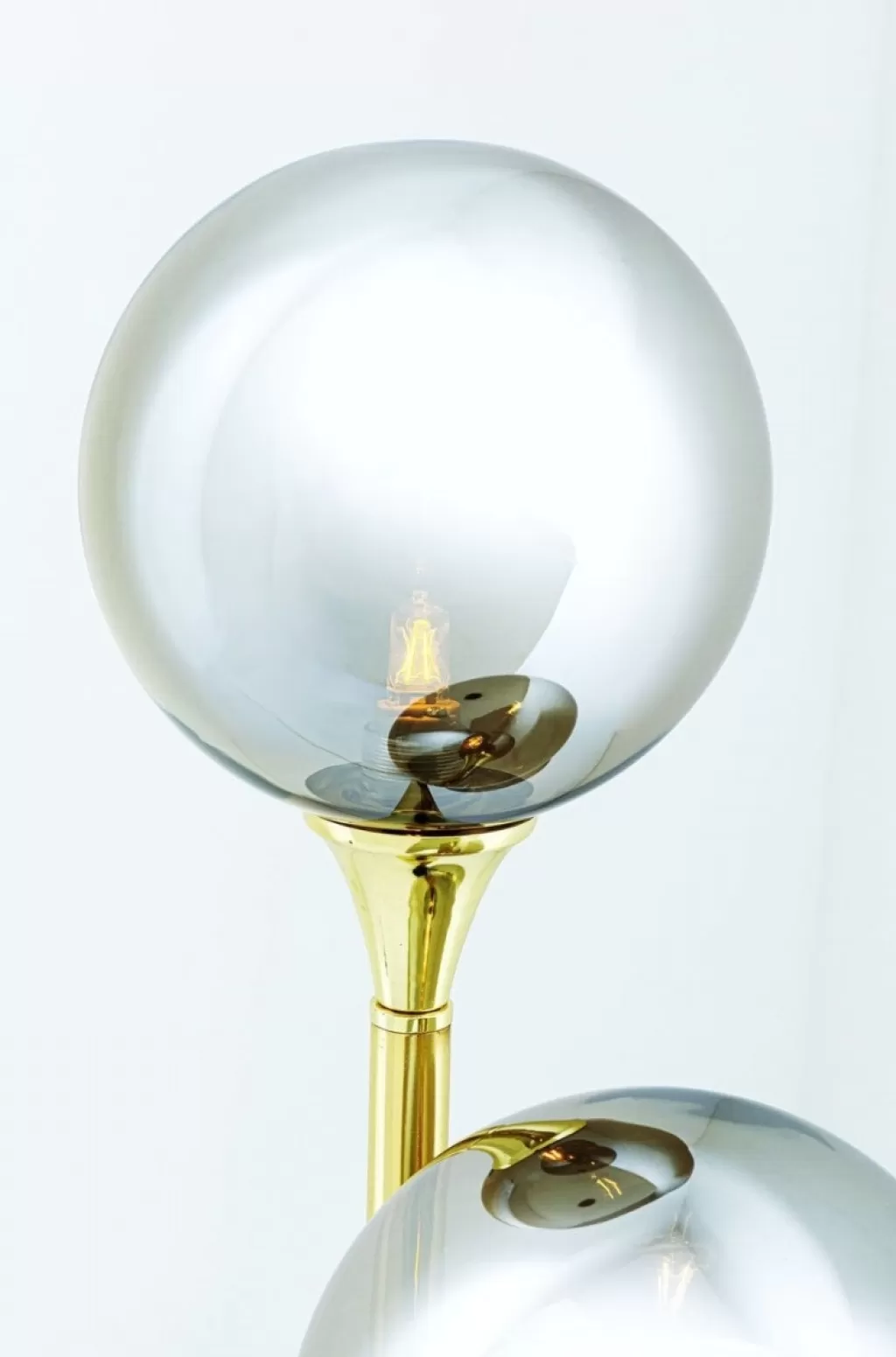 Lampe de Table Style Al Capone Triplet - Design Industriel Moderne par KARE, Applique d'Intérieur pour Salon/Cuisine (Acier Brossé)