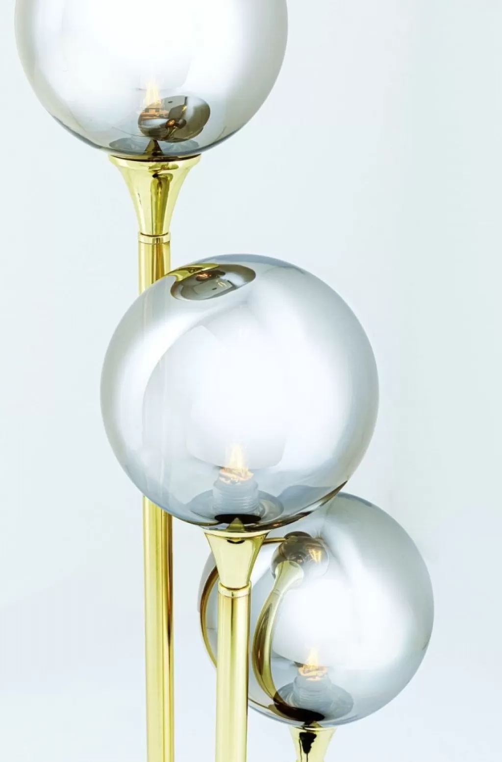 Lampe de Table Style Al Capone Triplet - Design Industriel Moderne par KARE, Applique d'Intérieur pour Salon/Cuisine (Acier Brossé)