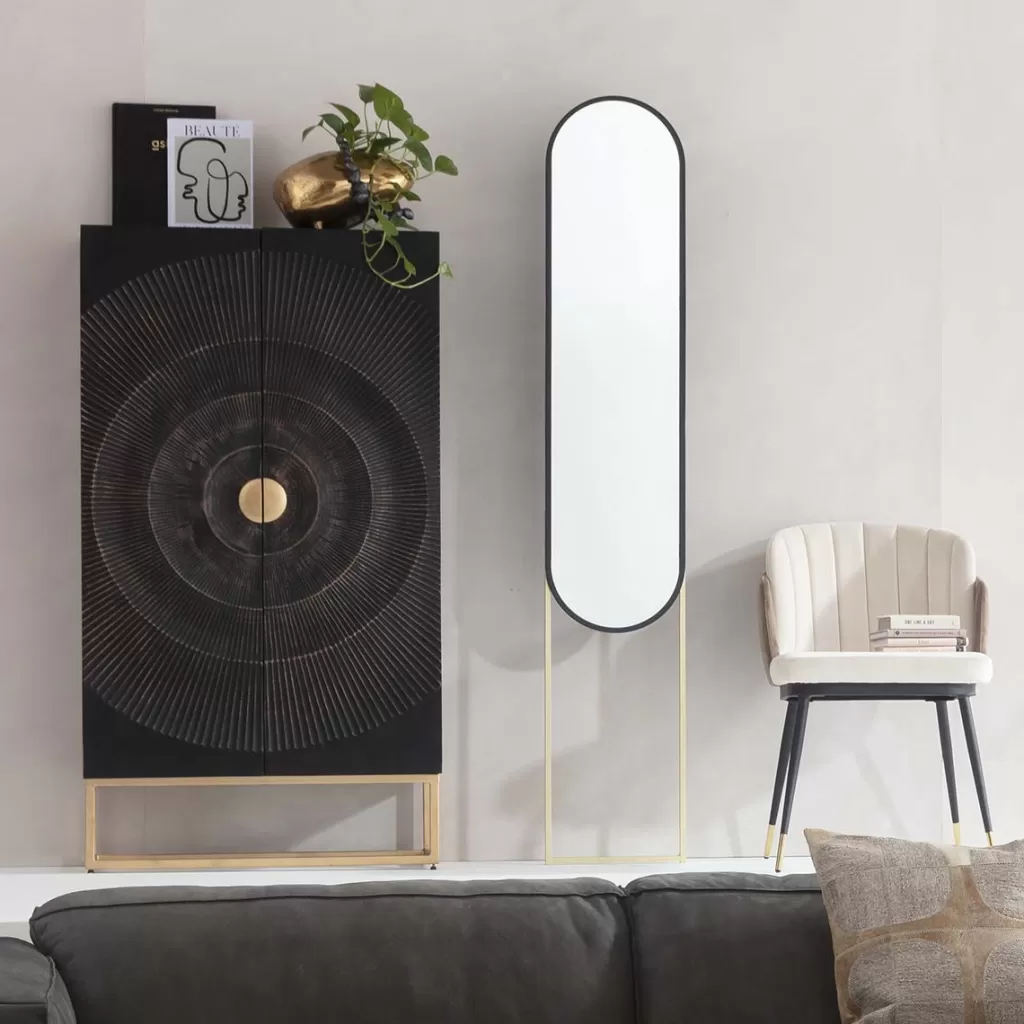 Miroir Mural Design Alice par KARE - Élégant Format 175 x 32 cm pour Décor Intérieur