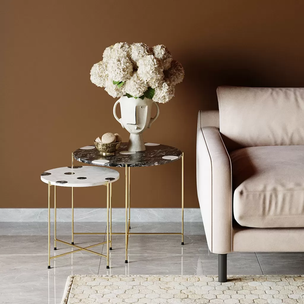 Table Basse Design Amba par KARE - Lot de 2 pour Salon Contemporain
