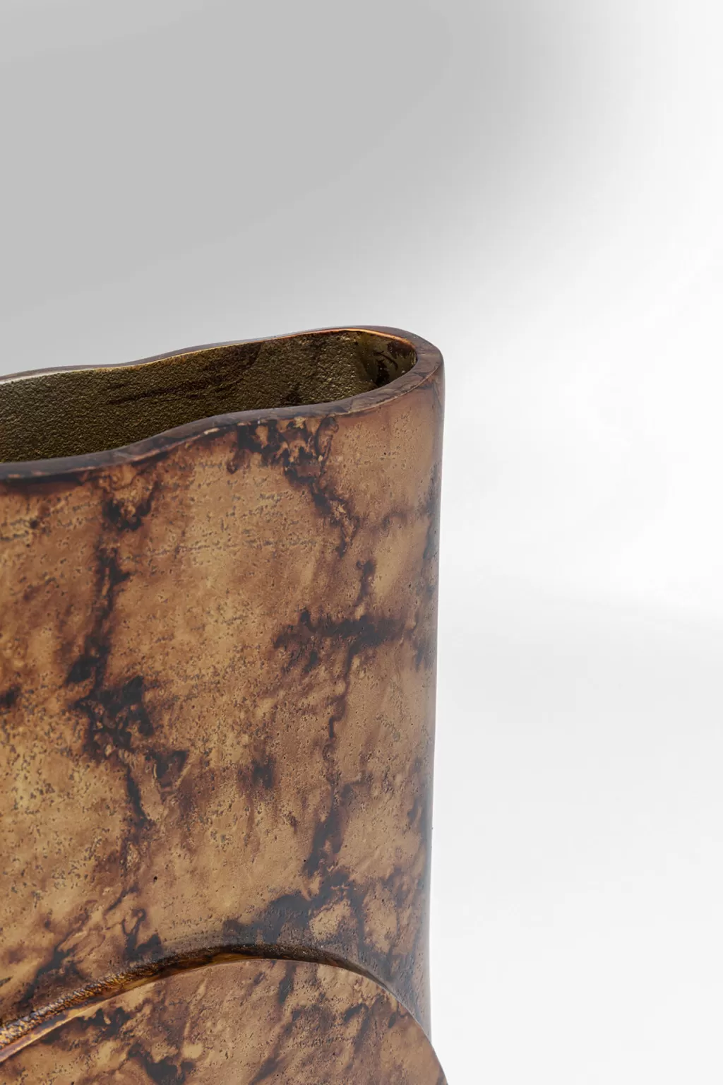 Vase design Ampéro - Collection contemporaine KARE Design en céramique émaillée - 31 cm