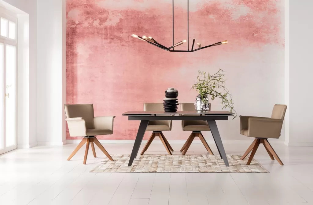 Table extensible design Amsterdam noir foncé - Dimensions modulables 160 cm (40+40) x 90 cm - KARE Édition Limitée 

Structure élégante avec plateau expansible, idéale pour s'adapter à vos besoins. Matériaux premium et finition sombre sophistiquée. Configuration flexible pour salle à manger ou bureau.