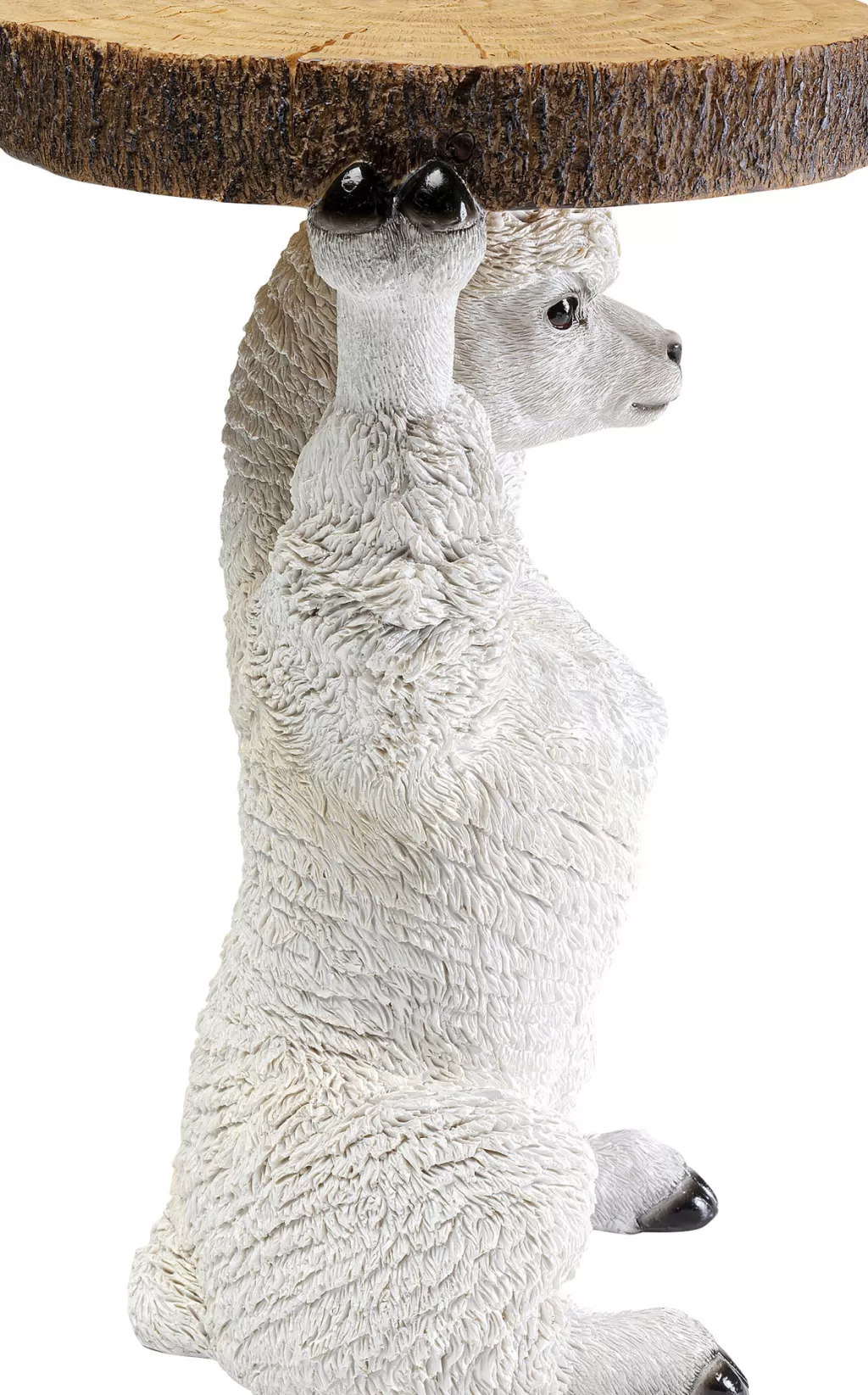 Table d'appoint design Lama - Déco animale élégante par KARE Design - Diamètre 32 cm