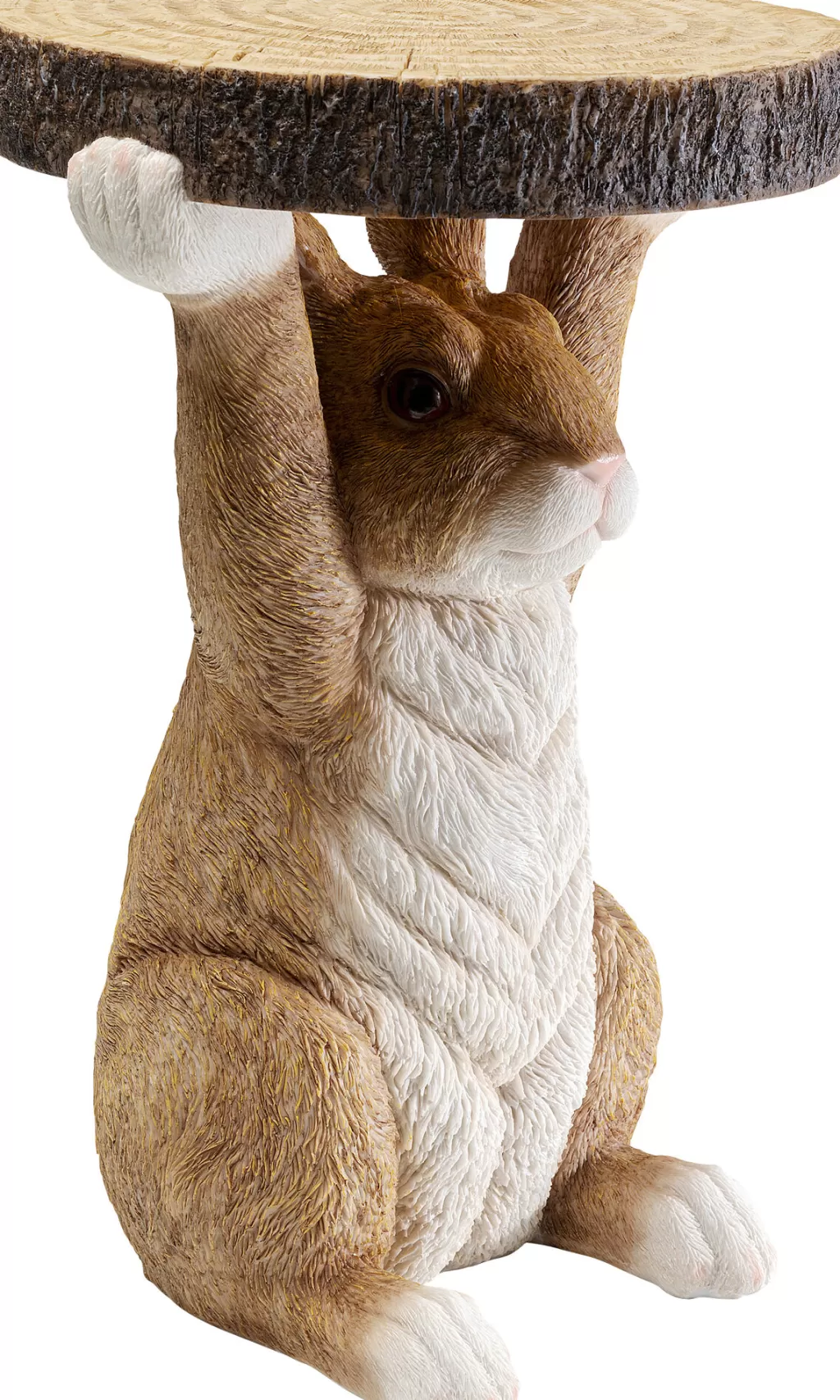 Table d'appoint design lapin déco - Pupu Rabbit Collection par KARE Design - Diamètre 32 cm