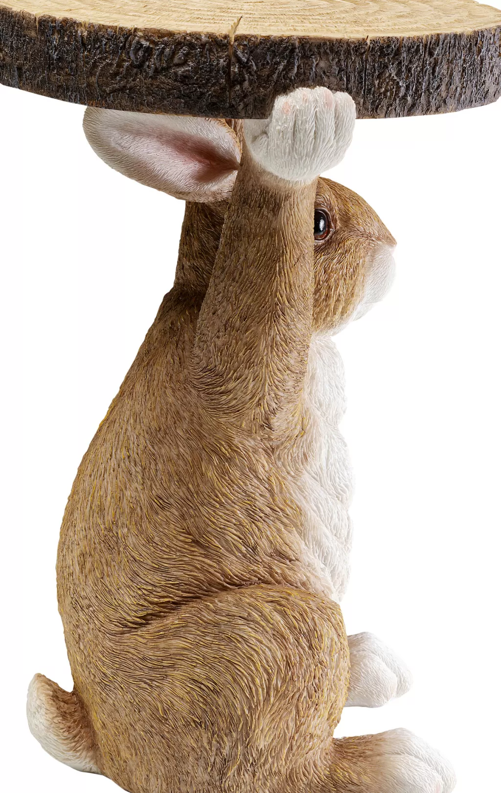 Table d'appoint design lapin déco - Pupu Rabbit Collection par KARE Design - Diamètre 32 cm