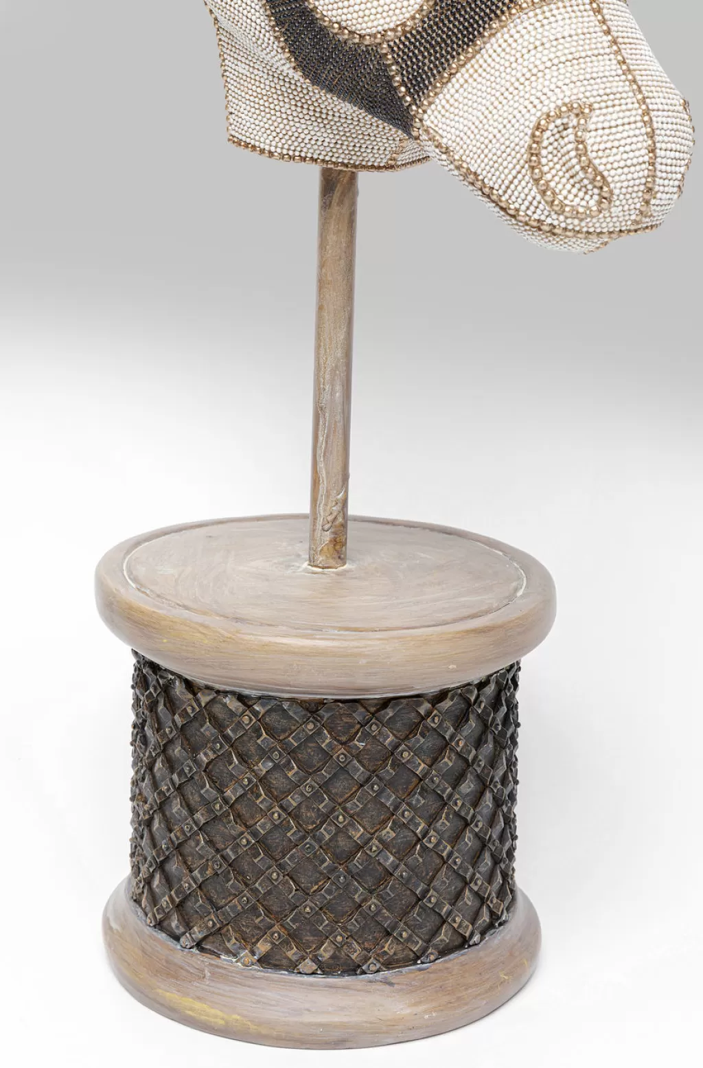 KARE Design - Sculpture Murale Élégante Tête d'Antilope avec Perles Cristallines - Décoration Contemporaine 124 cm