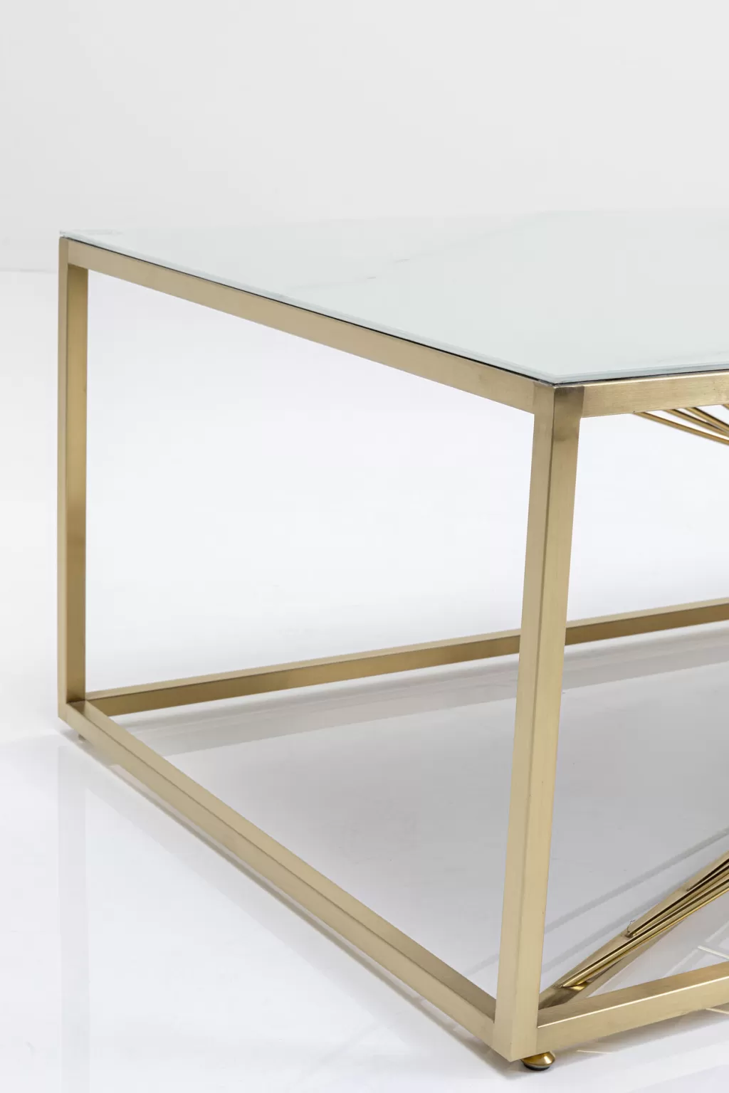 Table basse design en marbre et verre KARE - Moderne 140x70 cm pour salon élégant