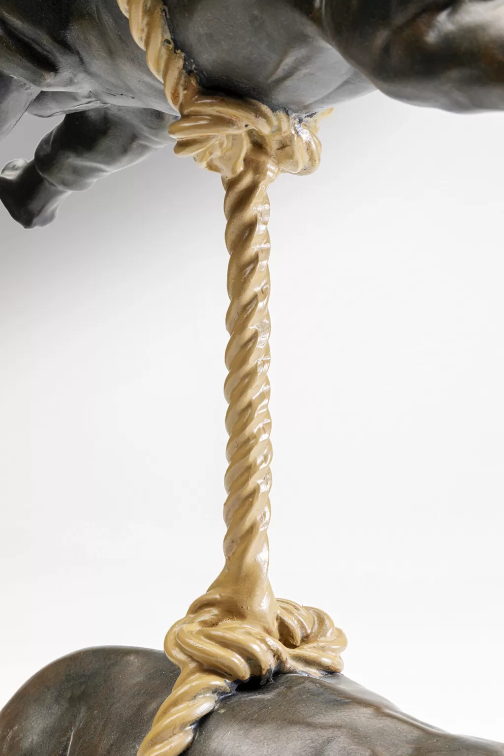 Sculpture Décorative Rhinocéros Artistique - Design Moderne KARE - Pièce Unique en Résine - 46 cm