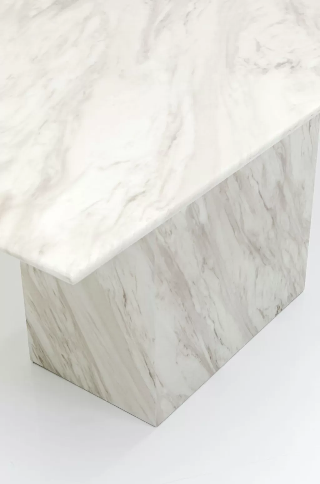 Table de Salle à Manger Élégante en Marbre Artistico - Design Contemporain KARE, 160 x 90 cm - Décoration Raffinée avec Surface Luxueuse