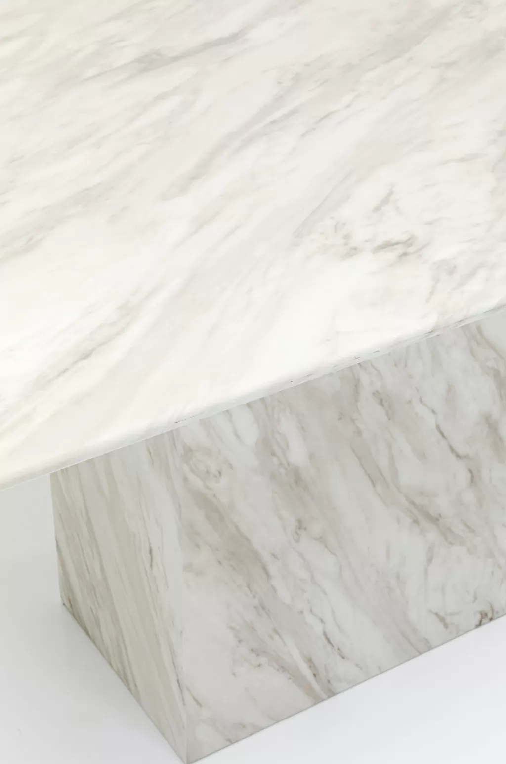 Table de Salle à Manger Élégante en Marbre Artistico - Design Contemporain KARE, 160 x 90 cm - Décoration Raffinée avec Surface Luxueuse