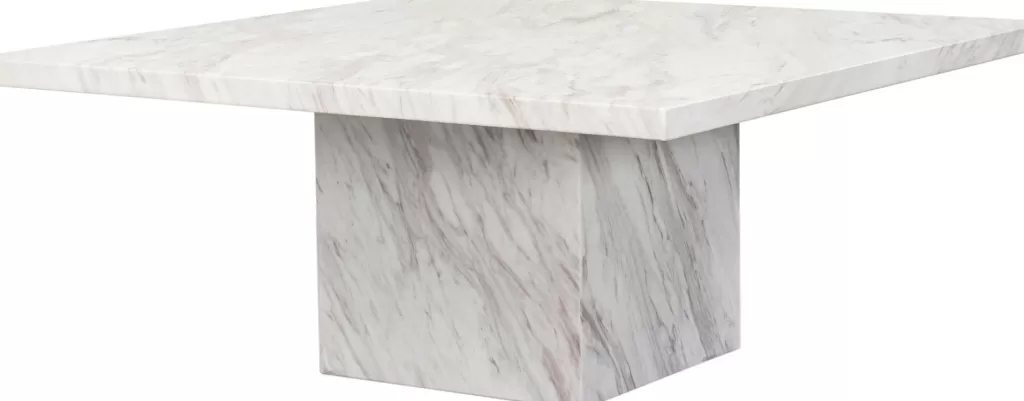Table basse design pour salon - KARE Design Artistico en marbre authentique - Format carré 100x100 cm