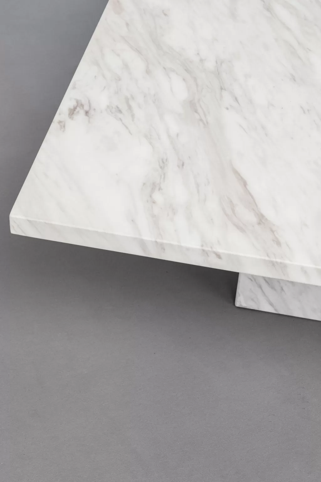 Table basse design pour salon - KARE Design Artistico en marbre authentique - Format carré 100x100 cm