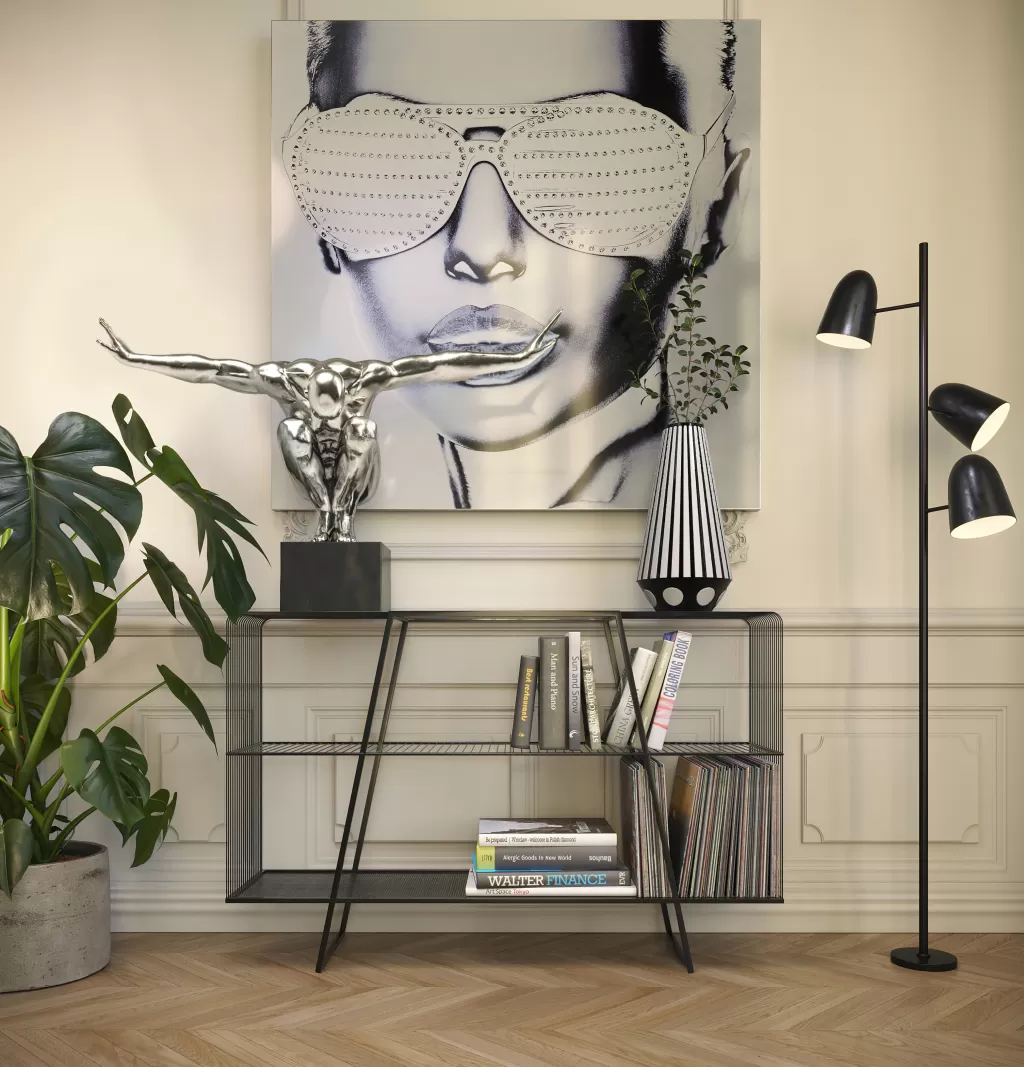 KARE Design® - Sculpture Athlète XL « Champion » en Argent Brillant - Objet Décoratif Moderne pour Intérieur Élégant