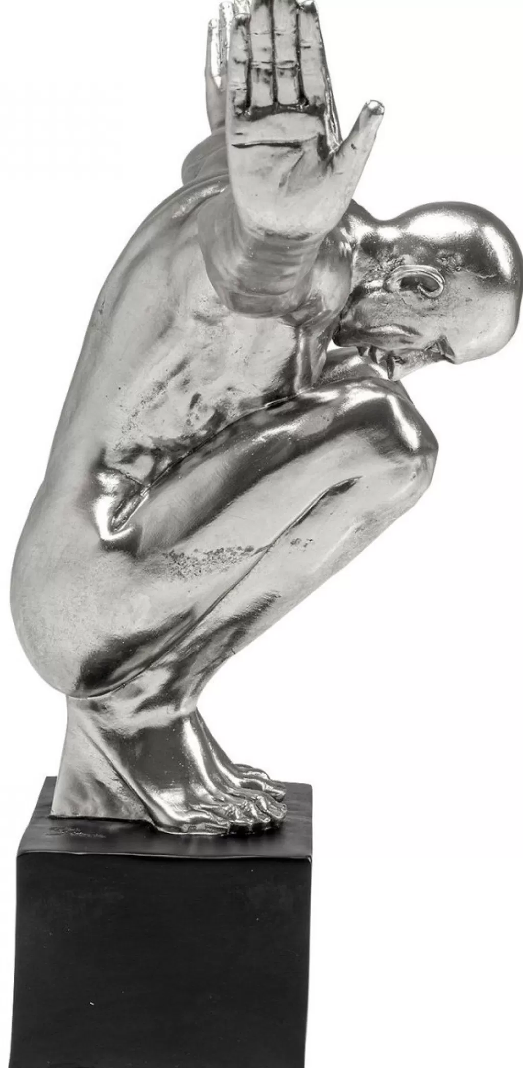 KARE Design® - Sculpture Athlète XL « Champion » en Argent Brillant - Objet Décoratif Moderne pour Intérieur Élégant
