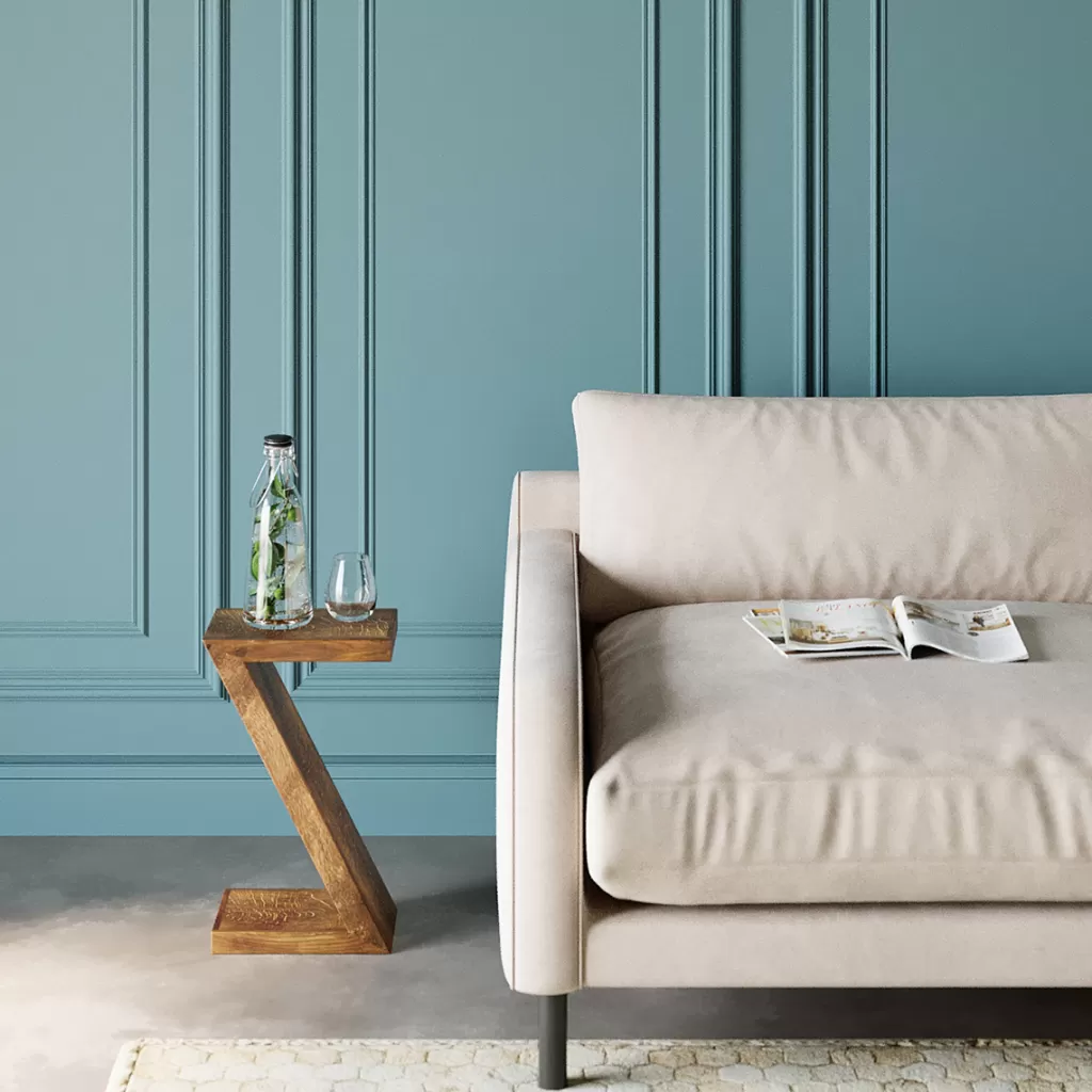 Table d'appoint design authentique en bois massif - KARE série Z - 30x20 cm