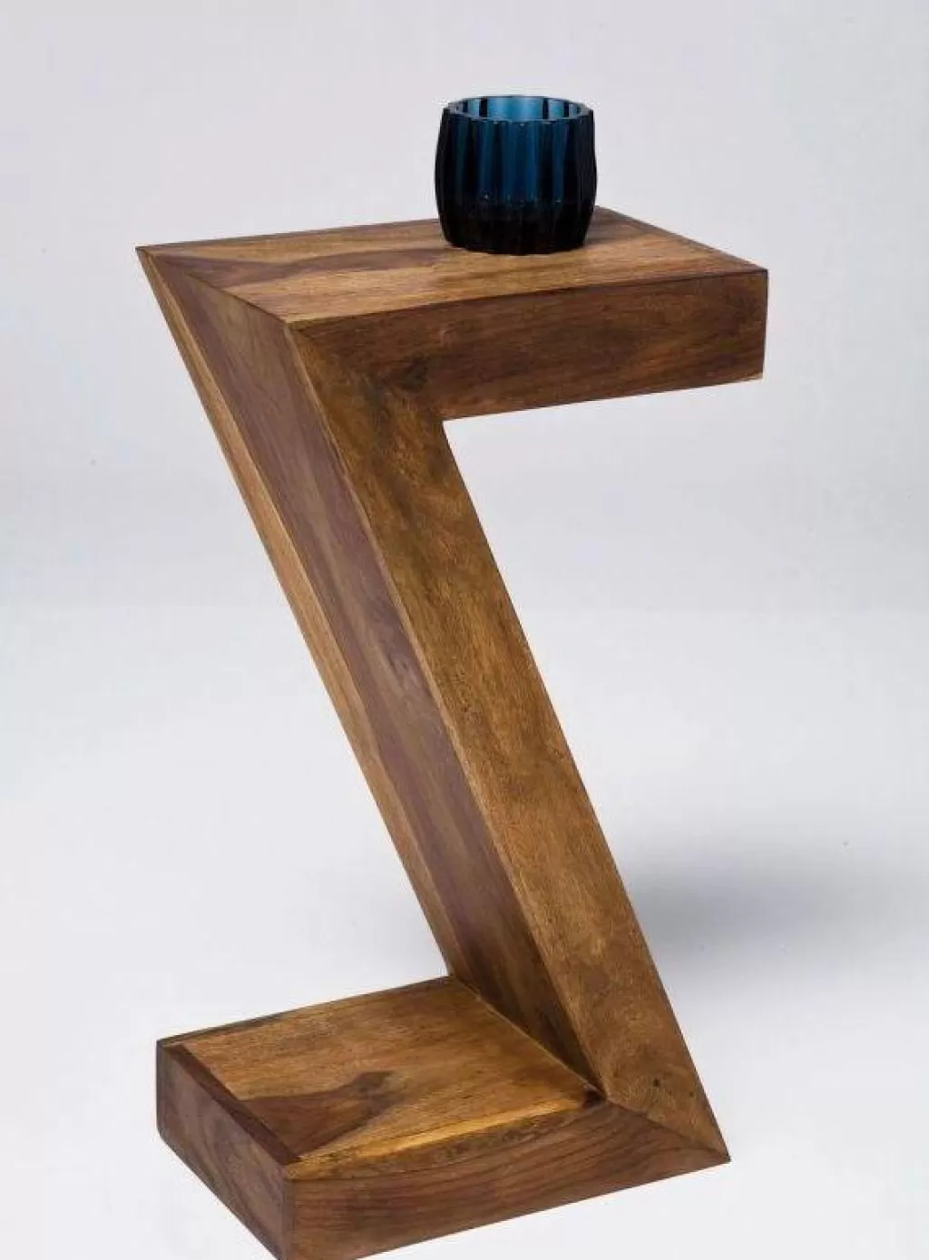 Table d'appoint design authentique en bois massif - KARE série Z - 30x20 cm