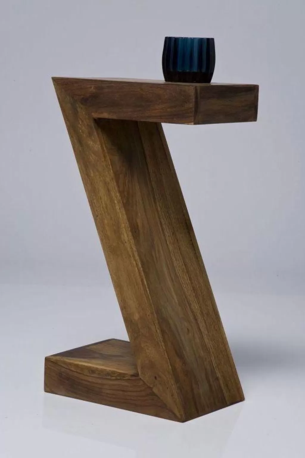 Table d'appoint design authentique en bois massif - KARE série Z - 30x20 cm