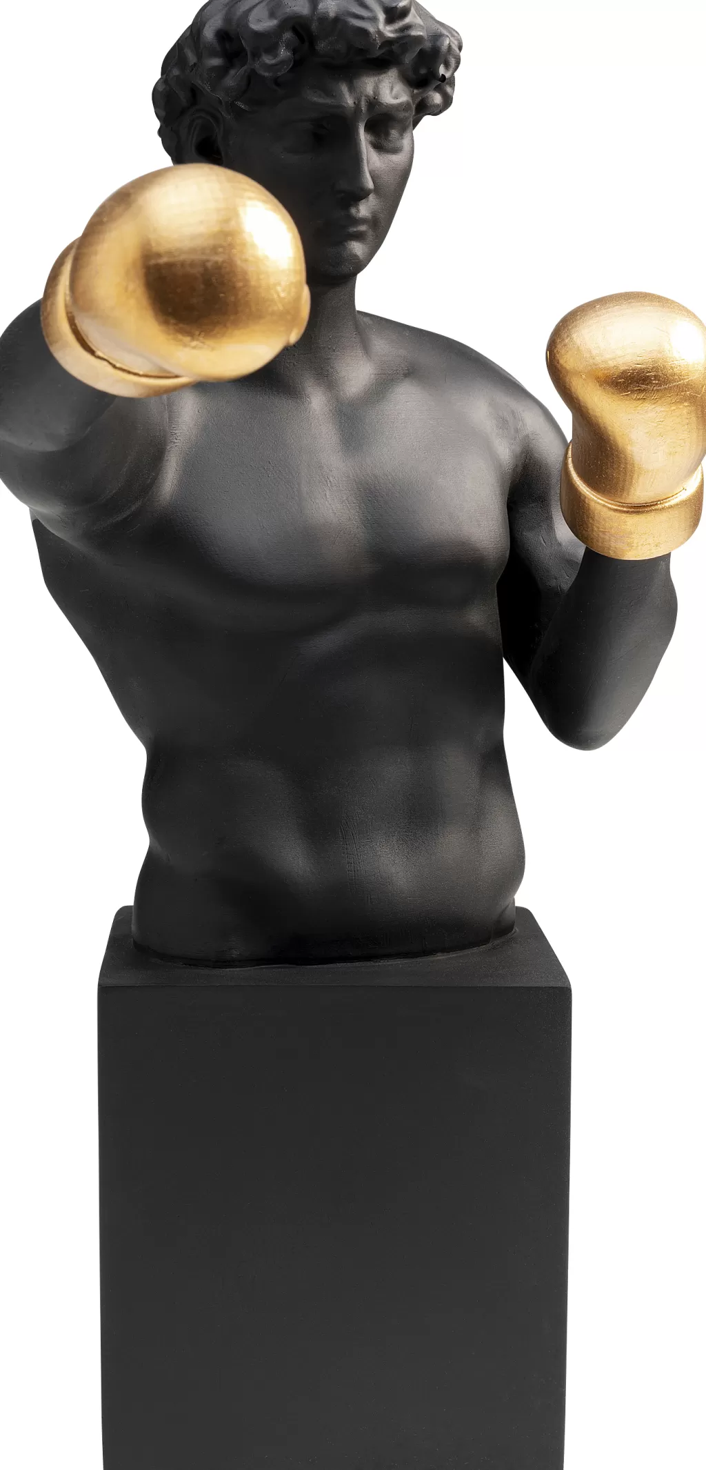 Décoration d'Intérieur Sculpture Métallique Boxeur Balboa - Pièce Unique KARE Design 40 cm - Style Vintage Rétro