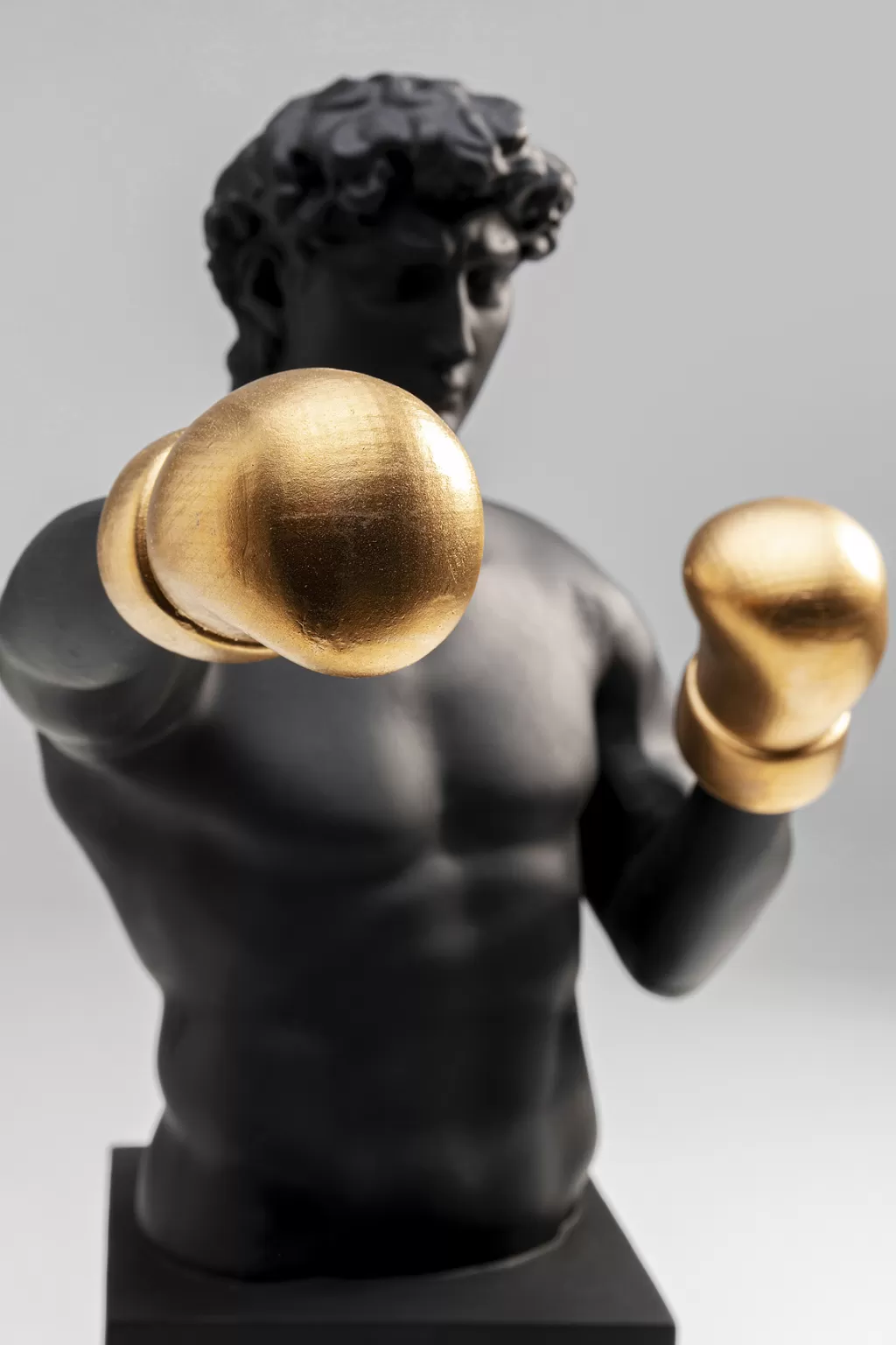 Décoration d'Intérieur Sculpture Métallique Boxeur Balboa - Pièce Unique KARE Design 40 cm - Style Vintage Rétro