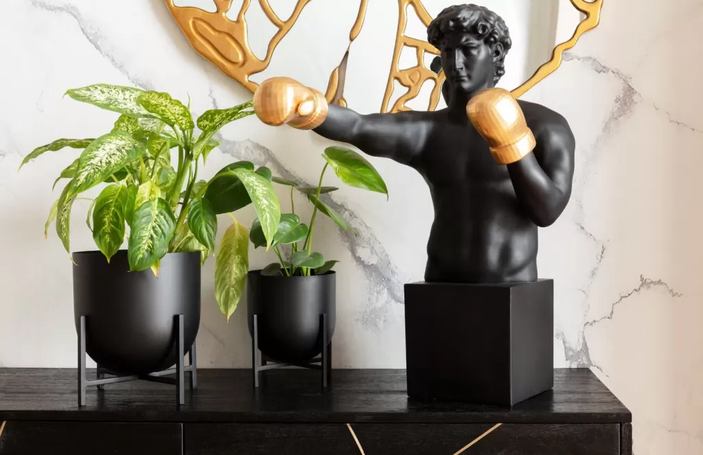 Sculpture Décorative Boxeur Balboa par KARE Design - Figurine Élégante 68 cm pour Intérieur Style Moderne