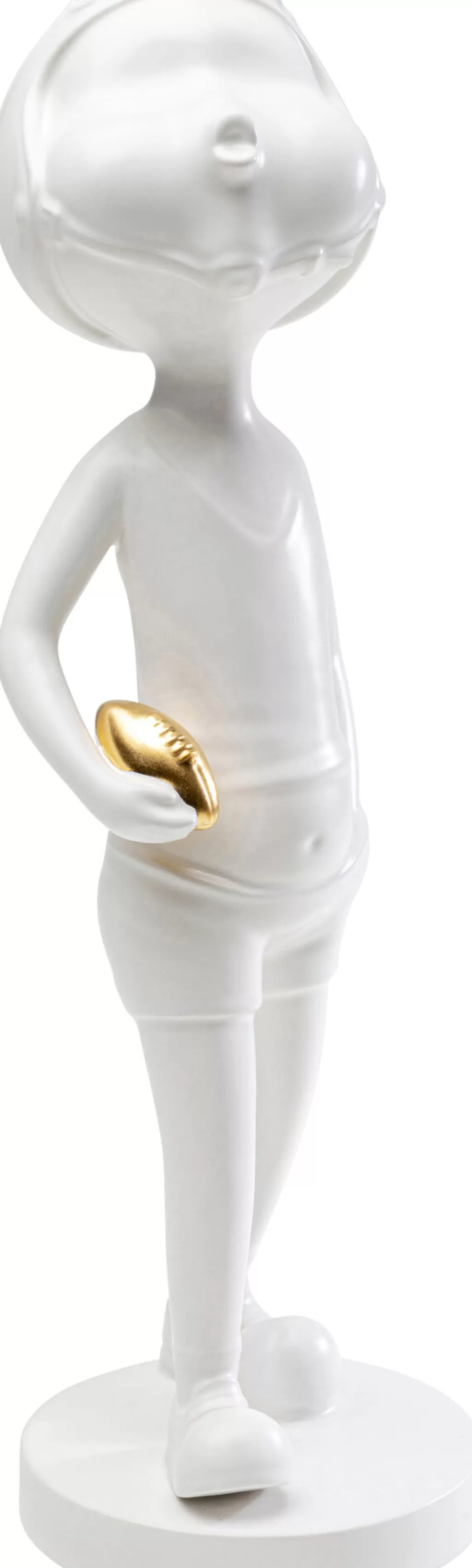 KARE Design - Sculpture Décorative Fille au Ballon, Figurine Élégante en Résine Blanche - 41 cm pour Intérieur Moderne