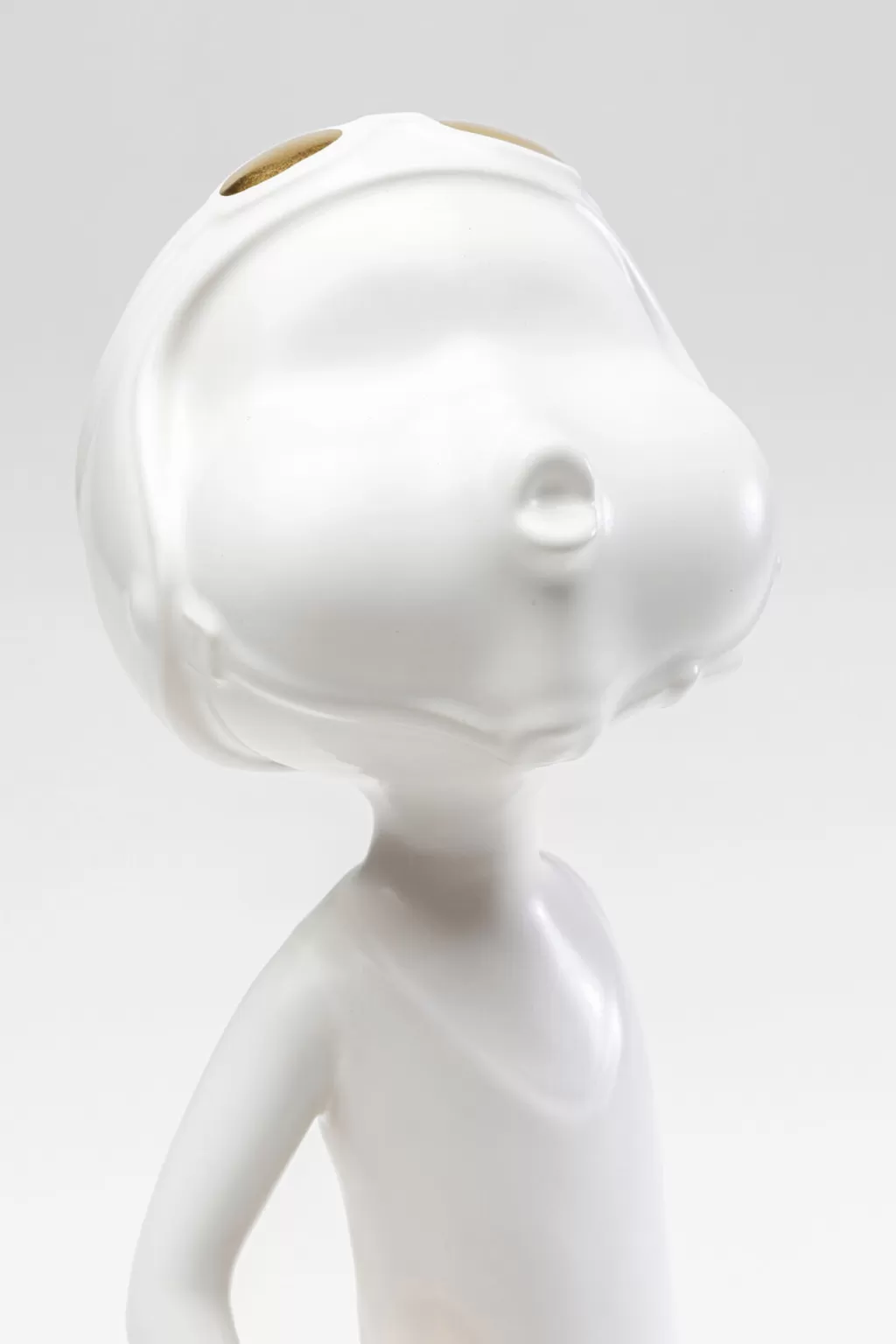 KARE Design - Sculpture Décorative Fille au Ballon, Figurine Élégante en Résine Blanche - 41 cm pour Intérieur Moderne