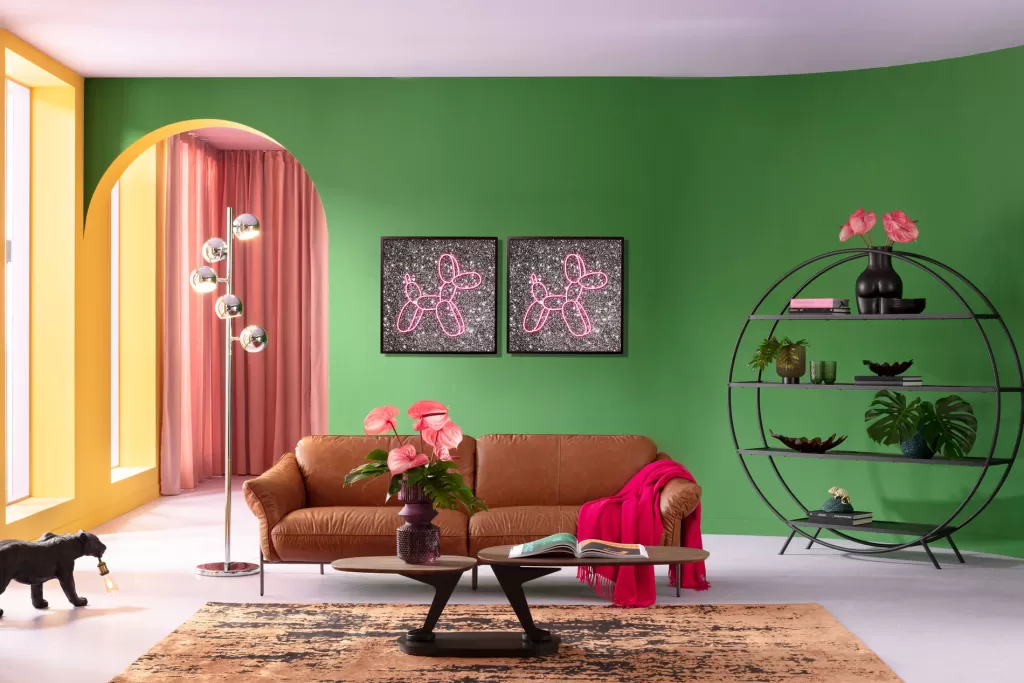 Tableau lumineux design « Chien ballon » LED par KARE - Déco moderne pour intérieur - Dimensions 80 x 80 cm
