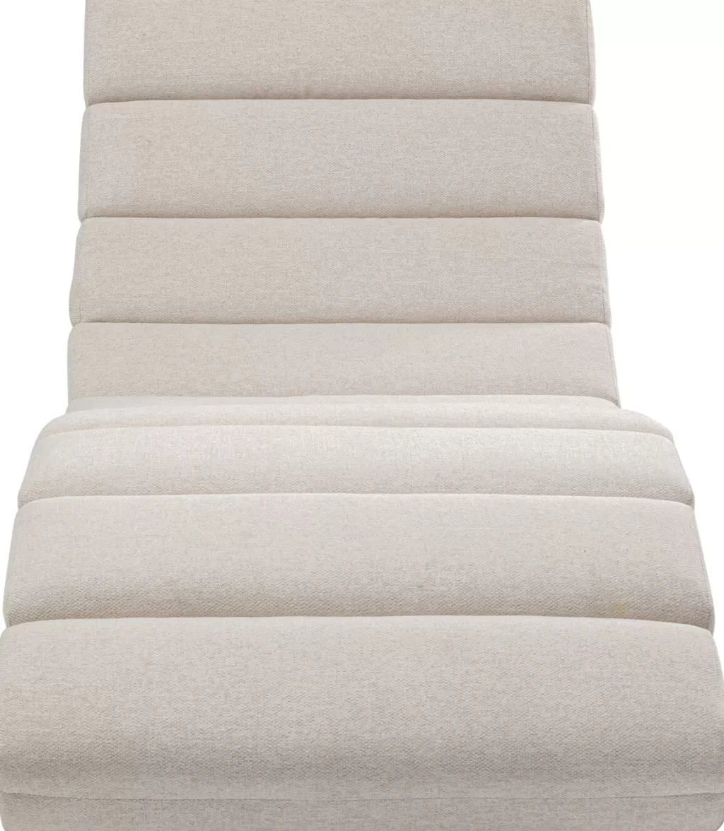 Fauteuil Relax Balou - Design Scandinave en Tissu Crème, 190 cm de Largeur - Collection KARE