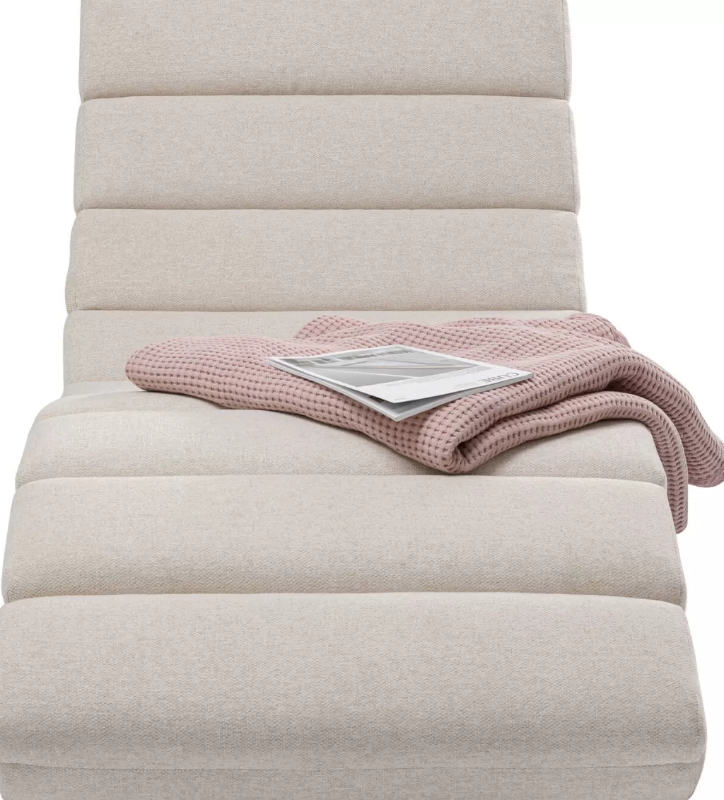 Fauteuil Relax Balou - Design Scandinave en Tissu Crème, 190 cm de Largeur - Collection KARE