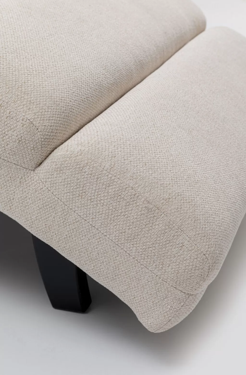 Fauteuil Relax Balou - Design Scandinave en Tissu Crème, 190 cm de Largeur - Collection KARE