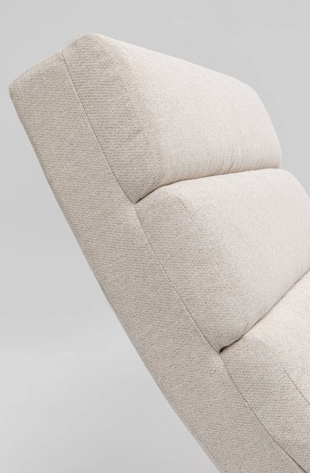 Fauteuil Relax Balou - Design Scandinave en Tissu Crème, 190 cm de Largeur - Collection KARE
