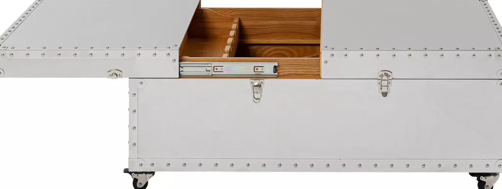 Table basse design Bar Vegas par KARE Design - Meuble élégant pour salon avec rangement intégré (120x75 cm)
