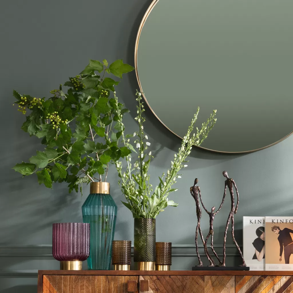 Vase design Barfly par KARE - Élégance bleu clair de 43 cm pour votre salon
