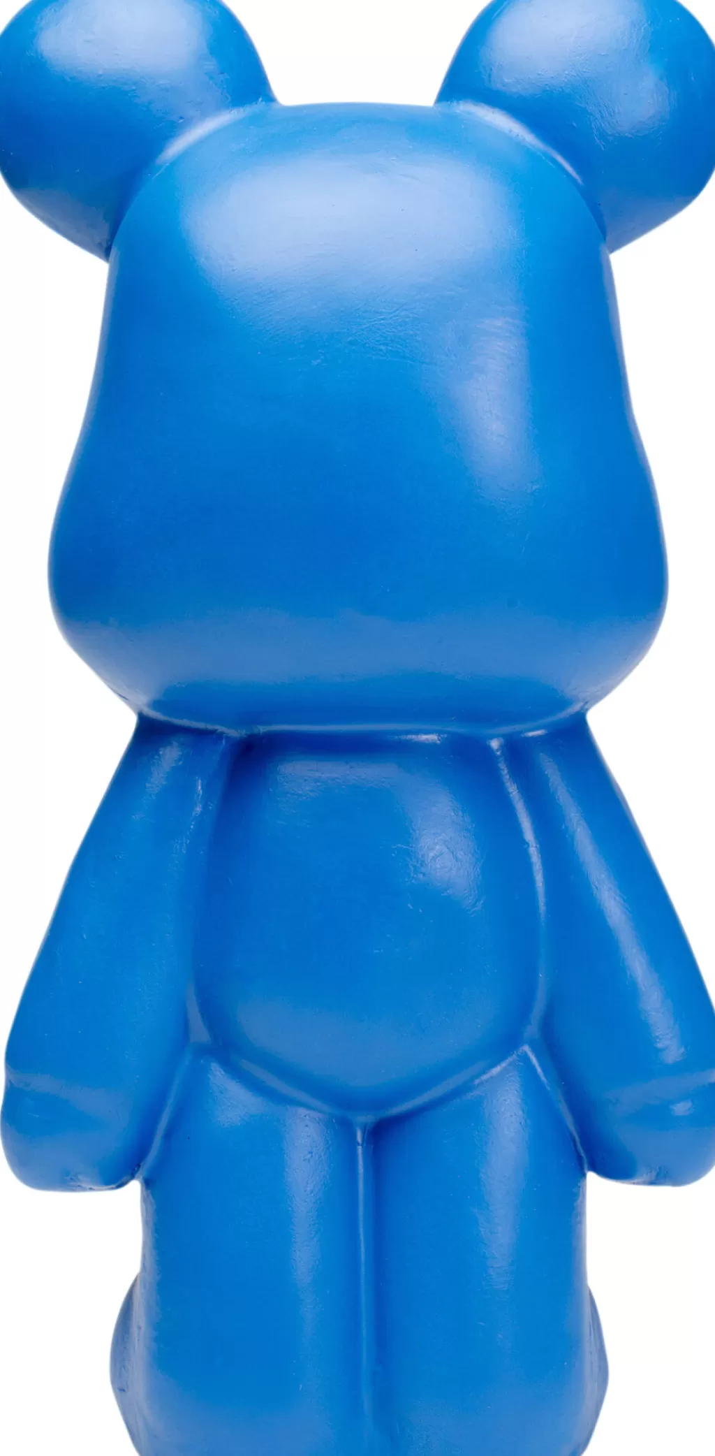 KARE Design – Ours Décoratif Bleu Élégant en Peluche – Sculpture Murale ou d'Étagère – Hauteur 51 cm